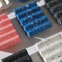 Handmade Terrazzo Soap Dish Modern Jesmonite Holder - thumbnail 2