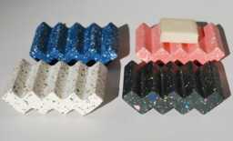 Handmade Terrazzo Soap Dish Modern Jesmonite Holder