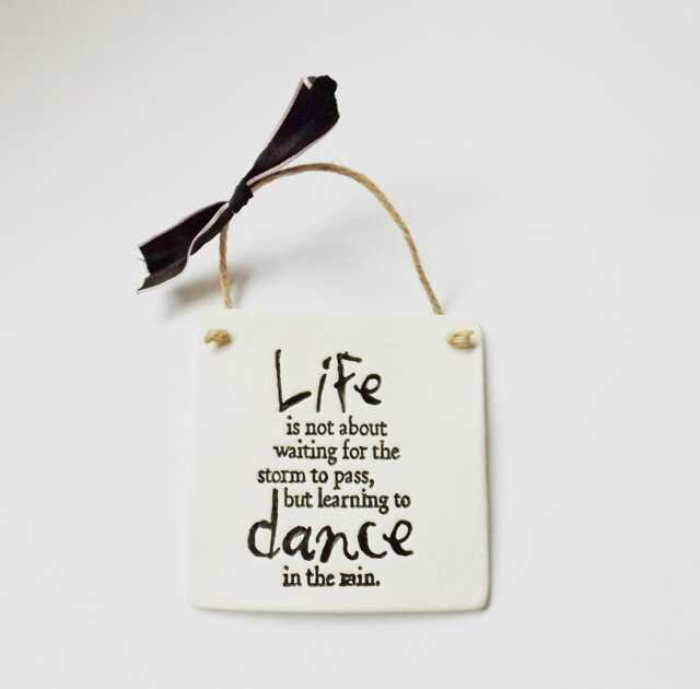 Dance Empowering Quote Ornament Sign Mindfulness Saying Plaque Meaningful Positive Thoughtful Family Friends Gift - image 1