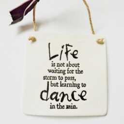 Dance Empowering Quote Ornament Sign Mindfulness Saying Plaque Meaningful Positive Thoughtful Family Friends Gift - thumbnail 2