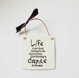 Dance Empowering Quote Ornament Sign Mindfulness Saying Plaque Meaningful Positive Thoughtful Family Friends Gift - thumbnail 1