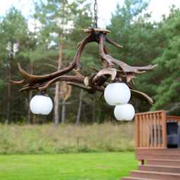 Farmhouse Antler Chandelier - thumbnail 1