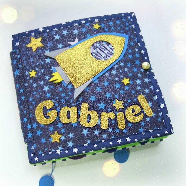 Personalised Quiet Book - Fabric Busy Book, Educational Toddler Toy, Waldorf Sensory Learning Toy, Developmental Activity, Baby Gift - image 1