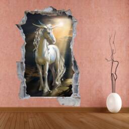 Unicorn Enchanted Forest Fantasy Wall Sticker Mural Decal Print Art Kids Girls Bedroom Decor Ct46 - thumbnail 3