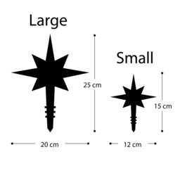 Personalized Polaris Star Christmas Tree Topper Engraved Wood Or Acrylic - thumbnail 4