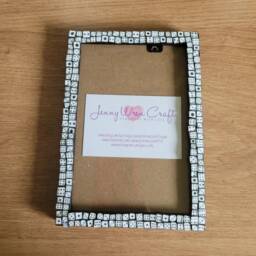 Monochrome Dice Clay Slices Photo Frame 4 X 6 Inches - thumbnail 3