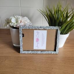 Monochrome Dice Clay Slices Photo Frame 4 X 6 Inches - thumbnail 2