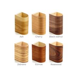 Rosewood Wall Sconce Pair Rustic Modern Wood Lamps - thumbnail 4