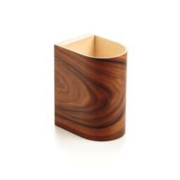 Rosewood Wall Sconce Pair Rustic Modern Wood Lamps - thumbnail 3