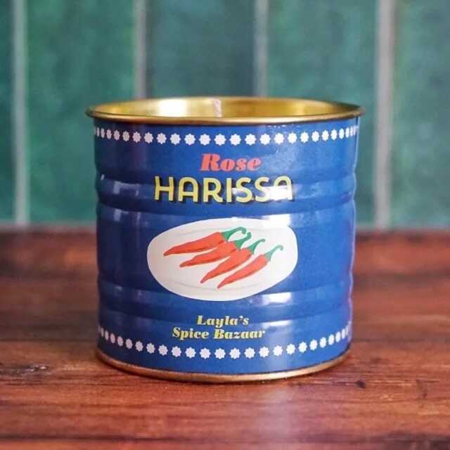 Fun Tin Candle - Harissa Can Repurposed As Unique Handmade - image 1