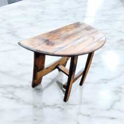 Half Moon Whiskey Barrel Coffee Table - Reclaimed Rustic Farmhouse Side - thumbnail 4