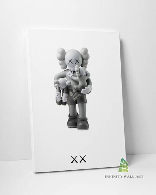 K Bear Family Canvas Art Wall Print Framed Picture Fashion Home Decor -C502 - image 1