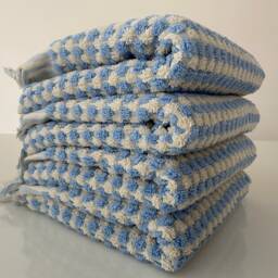 Soft Towel, Baby Blue Turkish Hand Bath Face Kitchen Wedding Organic Cotton Guest Towel - thumbnail 2