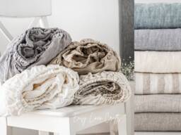 Natural Linen Fitted Sheet - Bed Queen, King, Custom Sizes Bedding Mattress Cover 1 - thumbnail 1