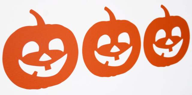 Fun Pumpkin Halloween Vinyl Wall Art Decals/stickers - Various Colours & Sizes - image 1