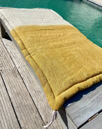 Tie Dye Padded Mattress Topper Linen Fleece Floor Japanese Double Sided