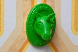 Unicorn Mini Wall Art - Green Apple
