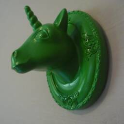 Unicorn Mini Wall Art - Green Apple - thumbnail 4
