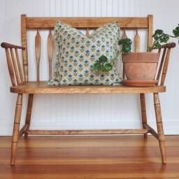 Farmhouse Throw Pillow Decor 18x18 Cover 20x20 Floral Coastal Decorative - thumbnail 2