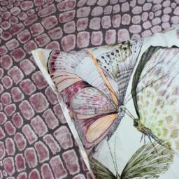 Decorative Lumber Cover in Papilon Shell Reverse Nabucco Rose, Designers Guild - thumbnail 3