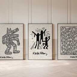 Keith Haring Art Prints Set Of 3 Modern Home Decor - thumbnail 2