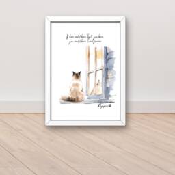 Cat Memorial Gift, Personalised Pet Sympathy Loss Custom Bereavement Gift - thumbnail 3