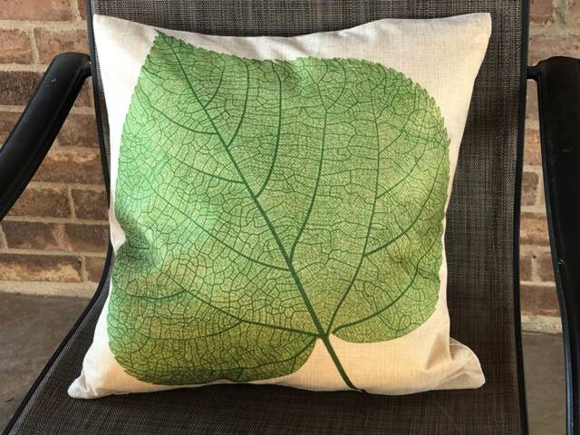 Green Leaf, Spring Decorative Pillow Covers - image 1