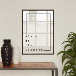 Alexa, Do The Laundry - Line Poster Trendy Art, Unique Home Decor, Cool Room Print, Funny Quote Poster, Utility Art - thumbnail 2