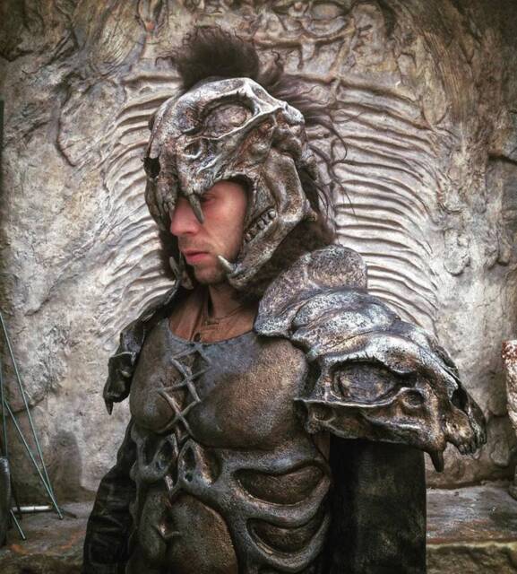 Kurgan Armor Set Fiberglass Skull Helmet, Pauldrons, Cosplay - image 1