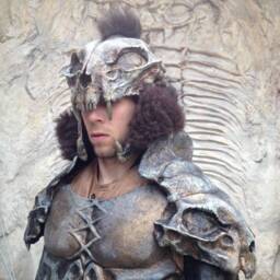 Kurgan Armor Set Fiberglass Skull Helmet, Pauldrons, Cosplay - thumbnail 4