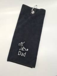 Personalized Football Towel, Embroidered Name, Microfiber Sport Towel