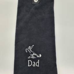 Personalized Football Towel, Embroidered Name, Microfiber Sport Towel - thumbnail 2