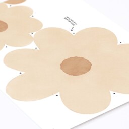 Big Boho Daisy Flowers Wall Decals, Plastic-Free Wall Stickers - thumbnail 4