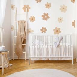 Big Boho Daisy Flowers Wall Decals, Plastic-Free Wall Stickers - thumbnail 1