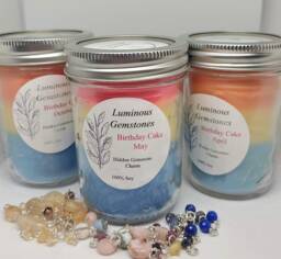 Birthday Candle With Hidden Birthstone Charm