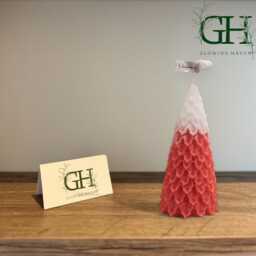 Christmas Tree Candle Festive Scented Holiday Decor - thumbnail 3