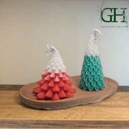 Christmas Tree Candle Festive Scented Holiday Decor - thumbnail 4