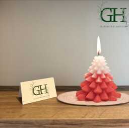 Christmas Tree Candle Festive Scented Holiday Decor