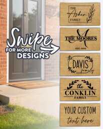 Custom Door Mat - Rug Personalized Outdoor Customized Welcome Best Selling Doormat 30 Designs