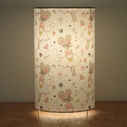 Tube Lamp With Little Mouse Motifs - Ideal Christmas Gift For A Baby's Room, Birthday, Or New Arrival - thumbnail 2