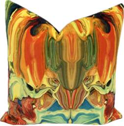 Timorous Beasties Marble Gum Cushion Cover Pillow Velvet Home Design