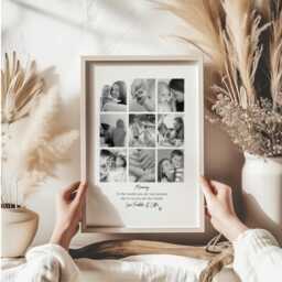 Mummy Personalised Collage Print Photo Frame, Picture Print, Mum Gift For Wife Mother Birthday Frame - thumbnail 3