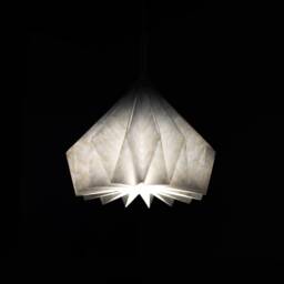 Brownfolds Light Blue Paper Origami Lamp Shade Vanilla Bliss Dual Pack - thumbnail 2