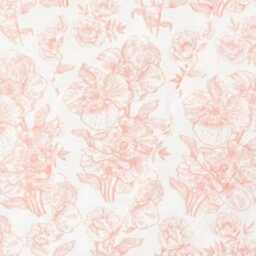 Beautiful Floral Toile Decoupaged Glass Vase. Five Colours Available - thumbnail 3