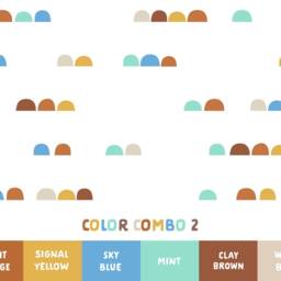 Scandinavian Hill Wall Decals - Removable Stickers, Kids Room Decals, Modern Farmhouse Decor, Nursery Decor - thumbnail 3