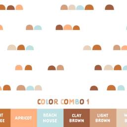 Scandinavian Hill Wall Decals - Removable Stickers, Kids Room Decals, Modern Farmhouse Decor, Nursery Decor - thumbnail 2