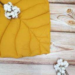 Organic Cotton Leaf Baby Play Mat Nursery Floor Rug, Tummy Time - thumbnail 3