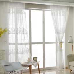 Custom Curtain Made To Measure Sheer Floral Lace Curtains - thumbnail 3
