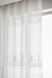Custom Curtain Made To Measure Sheer Floral Lace Curtains - thumbnail 1