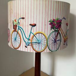 Vintage Bicycle Lampshade Shabby Chic Bedroom Light Shade - thumbnail 2